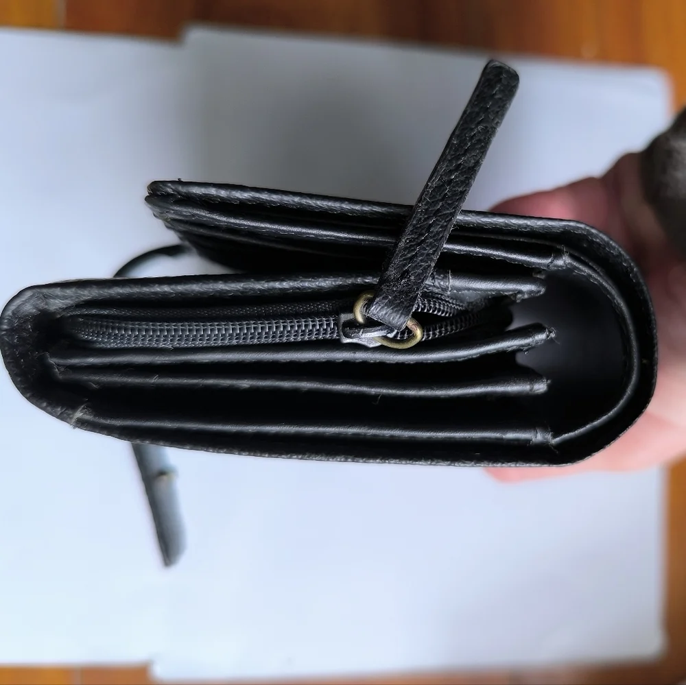 Mike Fulton Black Leather Milti-functional Wallet